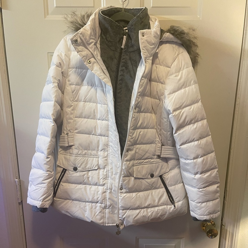 Free Country White Down Jacket